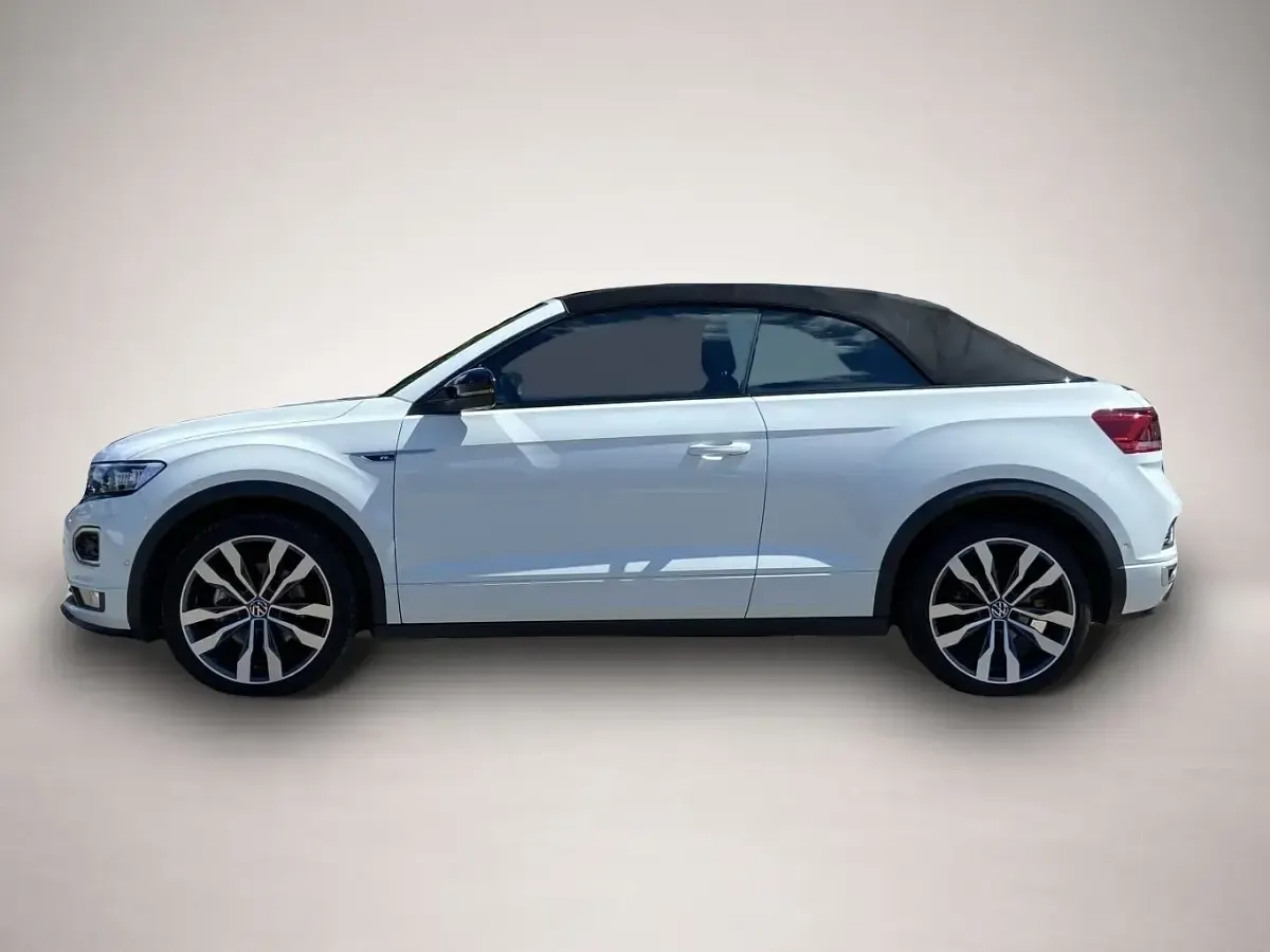 Gebraucht VW T-Roc Cabriolet R-line 150 PS (110 kW) 2021 Weiß Cabrio