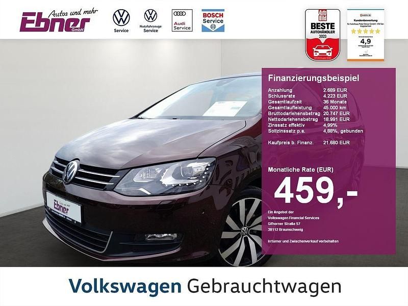 Crimson red Gebraucht 2016 VW Sharan Allstar Van / Kleinbus | 25.420 € (Teuer) - Bild 1/4
