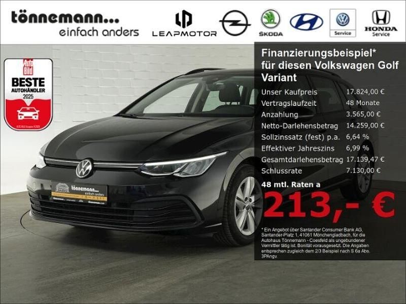 Gebraucht VW Golf VII Life 2020 Schwarz Kombi