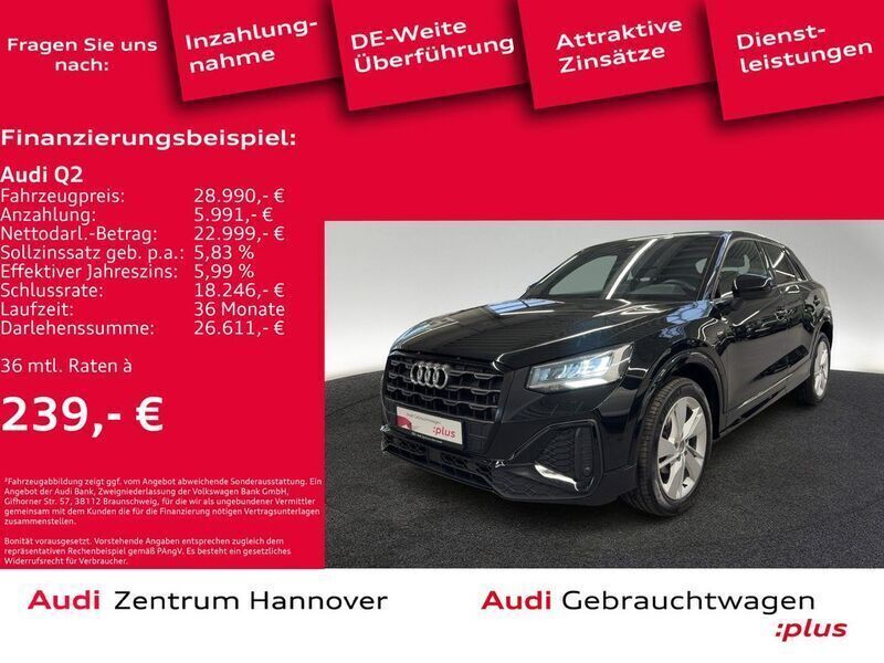 Gebraucht Audi Q2 S-Line 150 PS (110 kW) 2023 Mythosschwarz metallic SUV