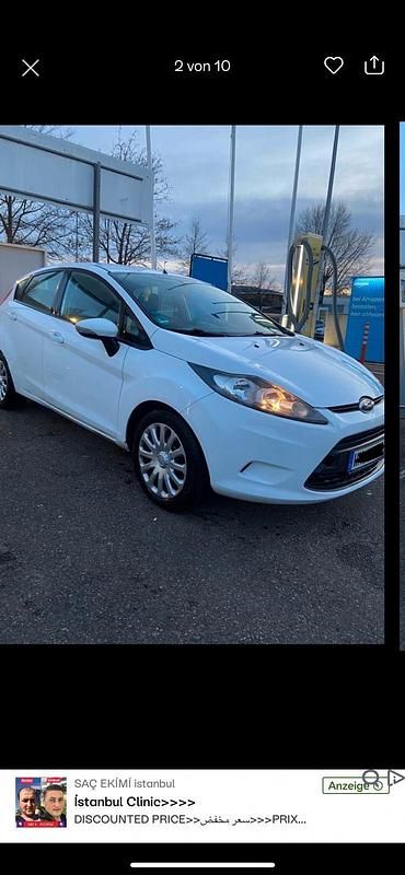 Gebraucht Ford Fiesta 82 PS (60 kW) 2009 Weiß Kleinwagen