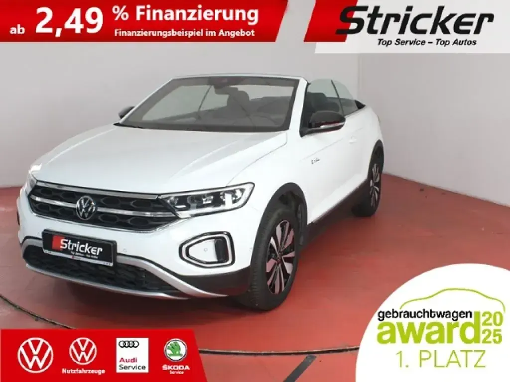 Gebraucht VW T-Roc Cabriolet Goal 116 PS (85 kW) 2025 Pure white schwarz Cabrio