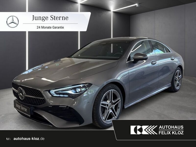 Grau Gebraucht 2024 Mercedes CLA200 AMG line Coupé | 36.200 € (Fairer Preis) - Bild 1/4