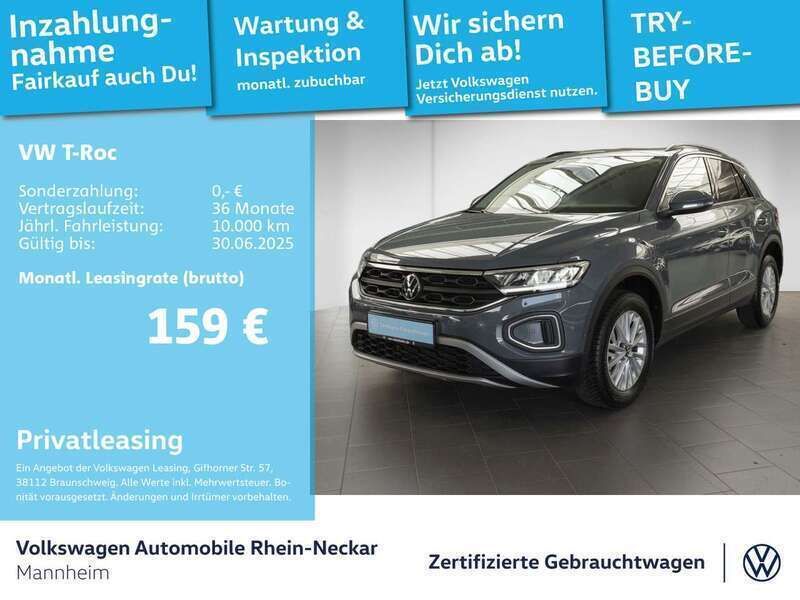 Petroleum blue metallic Gebraucht 2024 VW T-Roc Life SUV | 21.991 € (Guter Preis) - Bild 1/2