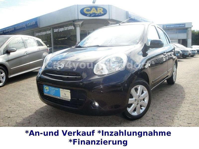 Schwarz Gebraucht 2011 Nissan Micra Acenta Kleinwagen | 4.400 € - Bild 1/4