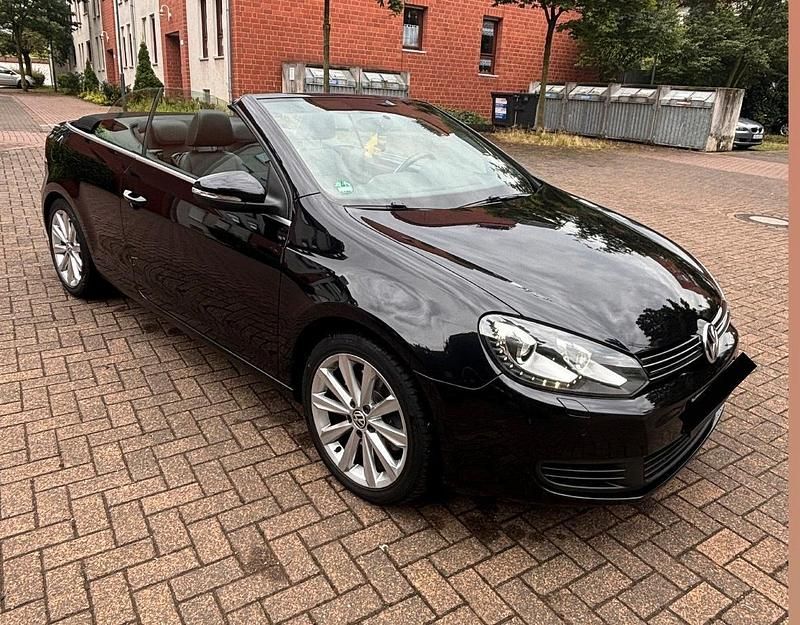 Schwarz Gebraucht 2012 VW Golf Cabriolet Cabrio | 8.990 € (Etwas zu teuer) - Bild 1/4