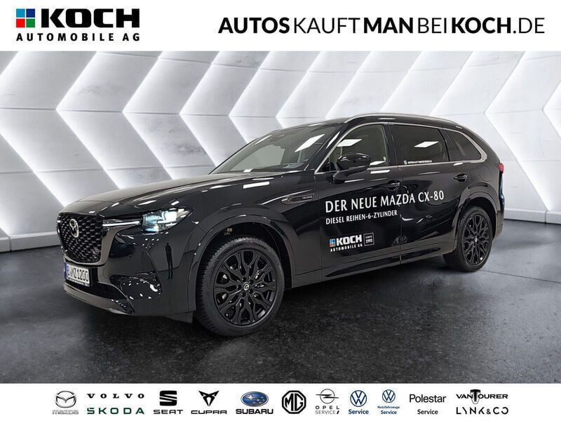 Schwarz Gebraucht 2024 Mazda CX-80 Homura-Line SUV | 59.990 € (Fairer Preis) - Bild 1/4