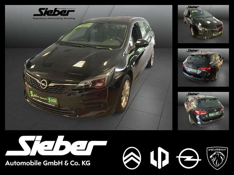 Onyx schwarz Gebraucht 2021 Opel Astra Elegance Kombi | 12.890 € (Superpreis) - Bild 1/4