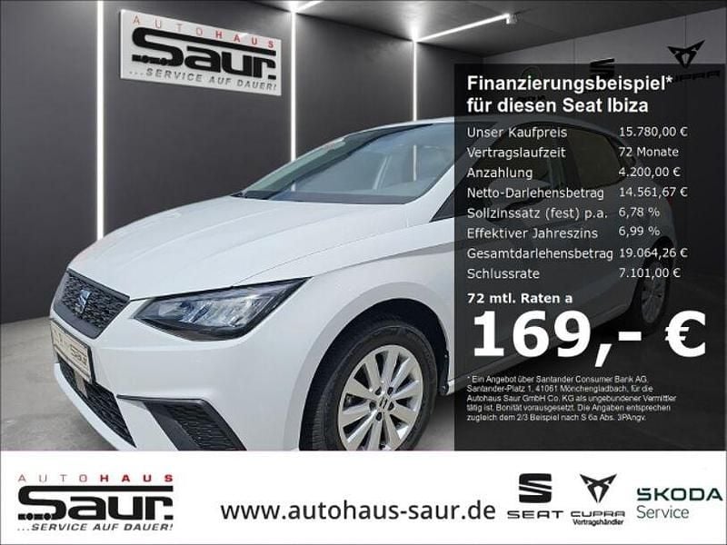 Weiss Gebraucht 2022 Seat Ibiza Style Limousine | 15.780 € (Fairer Preis) - Bild 1/4