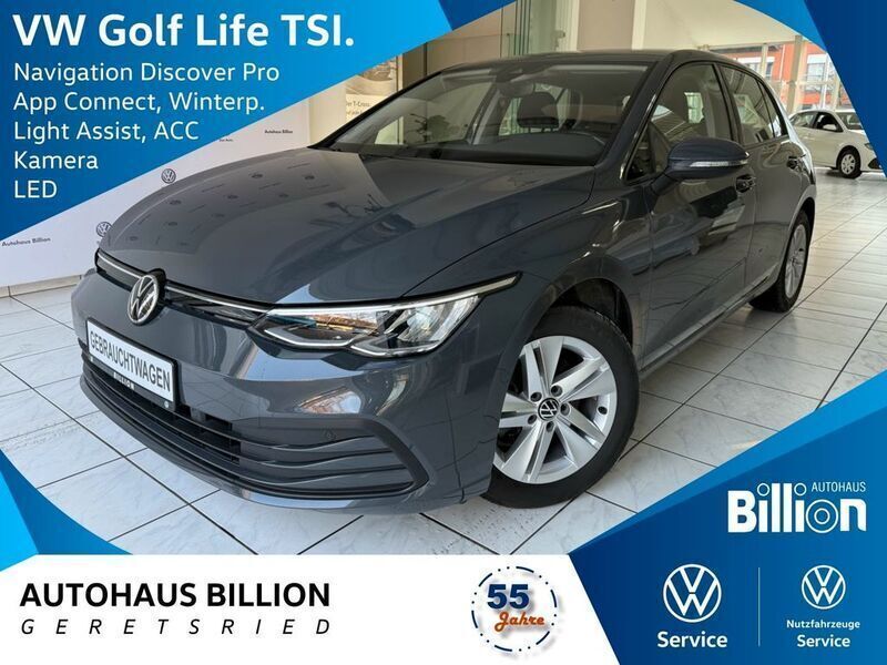 Grau Gebraucht 2021 VW Golf VIII Life Limousine | 18.490 € (Fairer Preis) - Bild 1/3