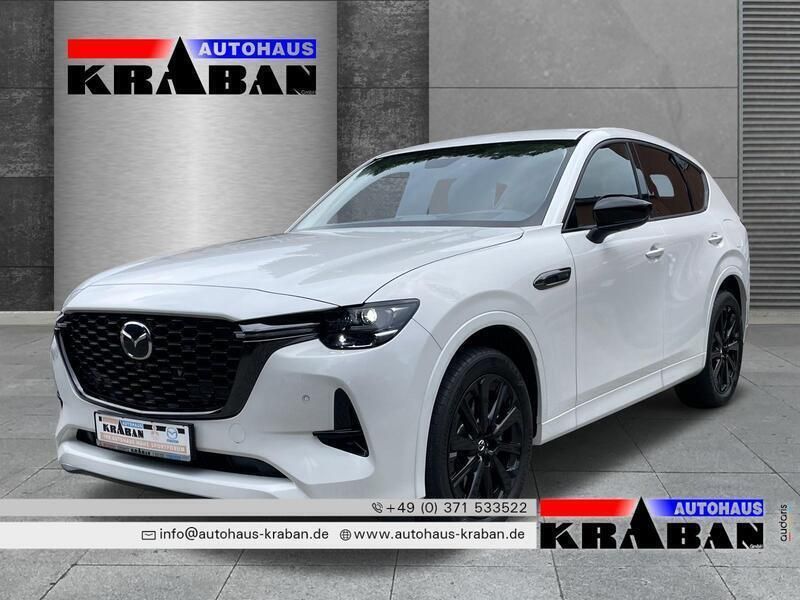 Rhodium white Gebraucht 2024 Mazda CX-60 Homura-Line SUV | 47.690 € (Etwas zu teuer) - Bild 1/4