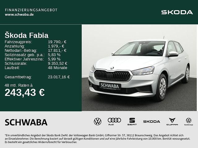 Brillantsilber metallic Gebraucht 2024 Skoda Fabia Ambition Limousine | 19.790 € (Guter Preis) - Bild 1/4