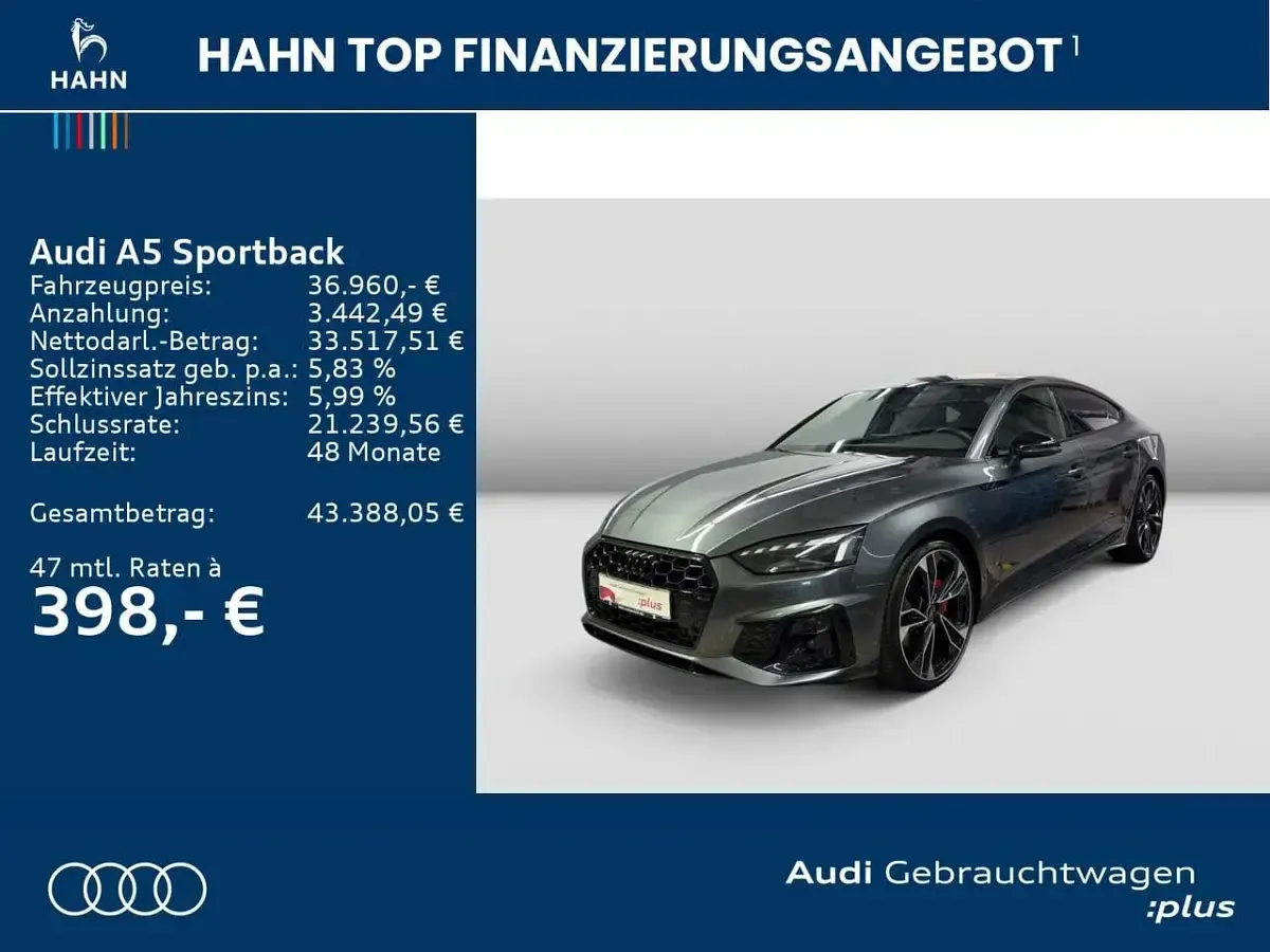 Gebraucht Audi A5 Competition 204 PS (150 kW) 2024 Daytonagrau perleffekt Limousine