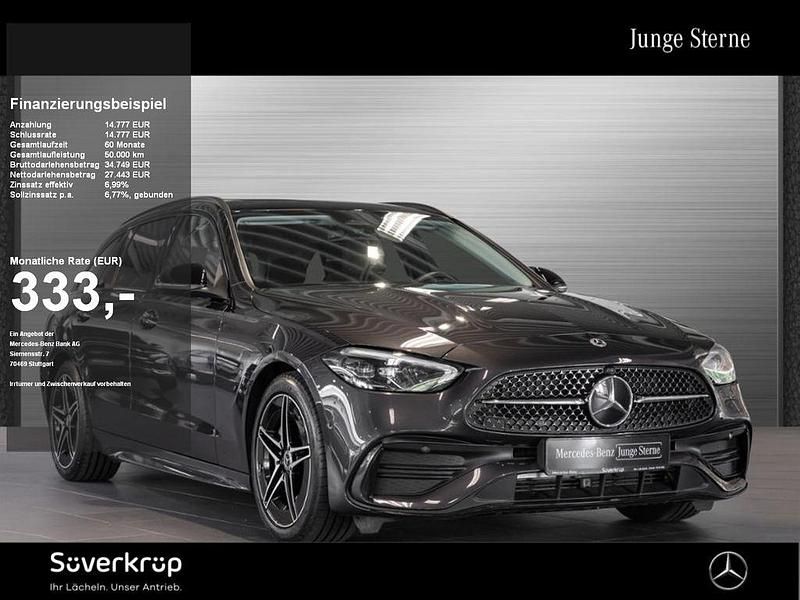 Grau Gebraucht 2024 Mercedes C220 AMG Limousine | 42.220 € (Fairer Preis) - Bild 1/2