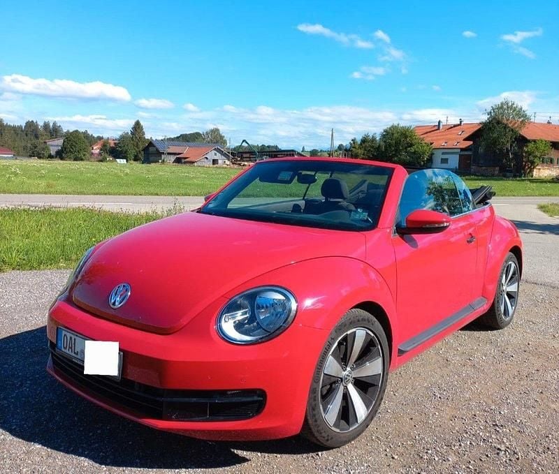 Rot Gebraucht 2015 VW Beetle Cabrio | 10.490 € (Superpreis) - Bild 1/4