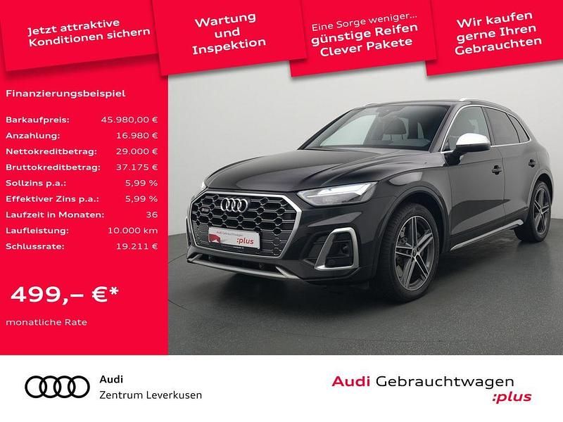 Mythosschwarz metallic Gebraucht 2021 Audi SQ5 Ambiente SUV | 58.480 € - Bild 1/4