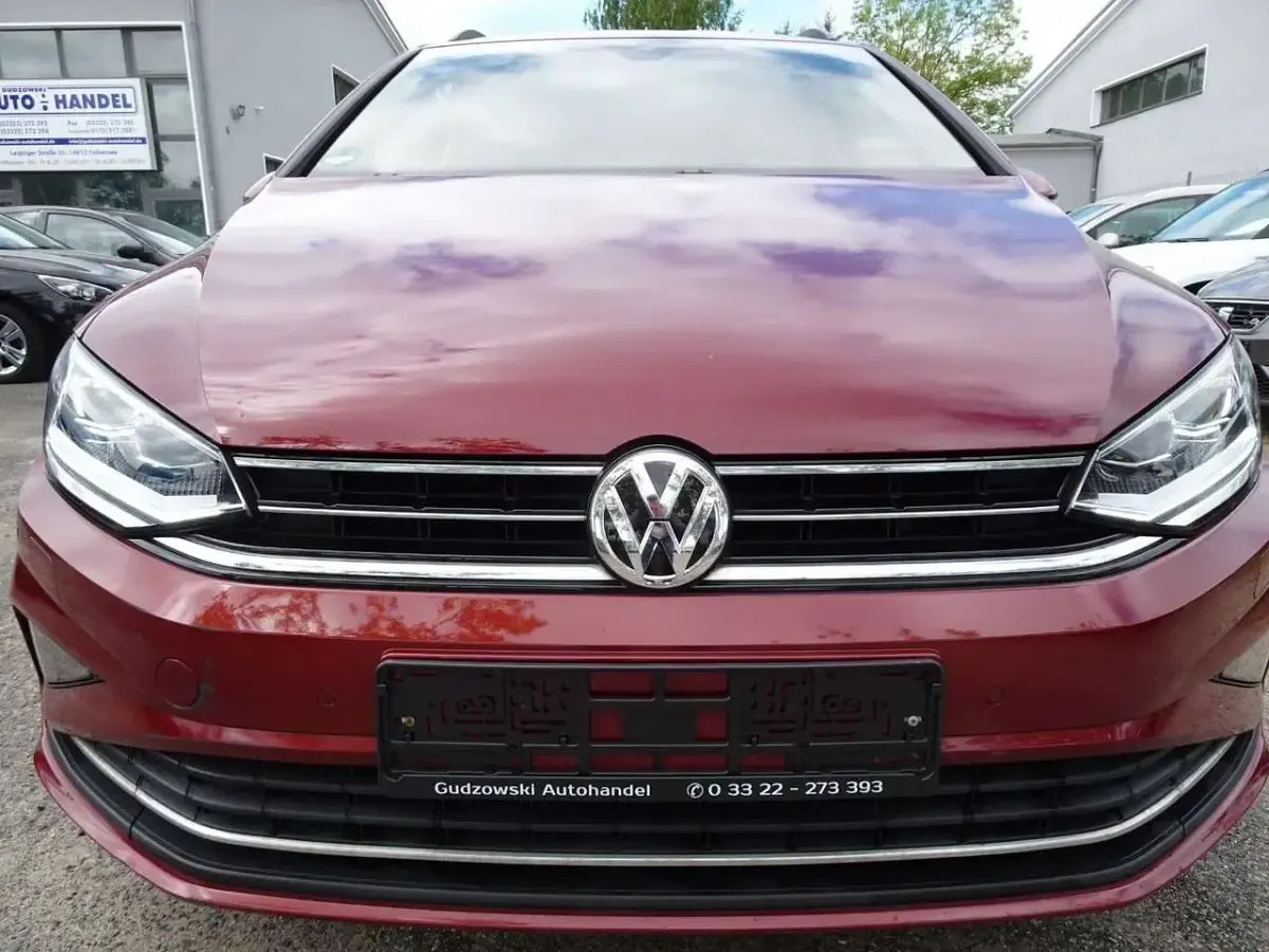 Gebraucht VW Golf Sportsvan Highline 150 PS (110 kW) 2018 Rot Van / Kleinbus