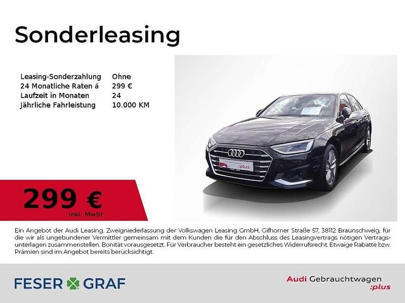 Mythosschwarz metallic Gebraucht 2024 Audi A4 Ambiente Limousine | 33.228 € (Fairer Preis) - Bild 1/1