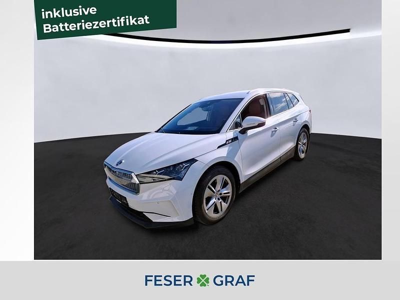 Moon weiss perleffekt Gebraucht 2022 Skoda Enyaq iV SUV | 32.980 € (Superpreis) - Bild 1/4