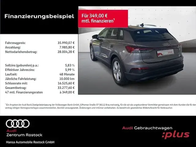 Gebraucht Audi Q4 e-tron Basis 150 kW (204 PS) 2022 Taifungrau metallic SUV