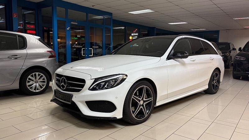 Weiß Gebraucht 2016 Mercedes C180 AMG line Kombi | 18.995 € (Fairer Preis) - Bild 1/4