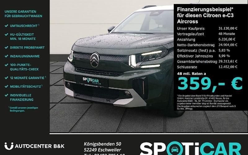 Neu Citroën e-C3 Aircross 83 kW (113 PS) 2026 Grün SUV