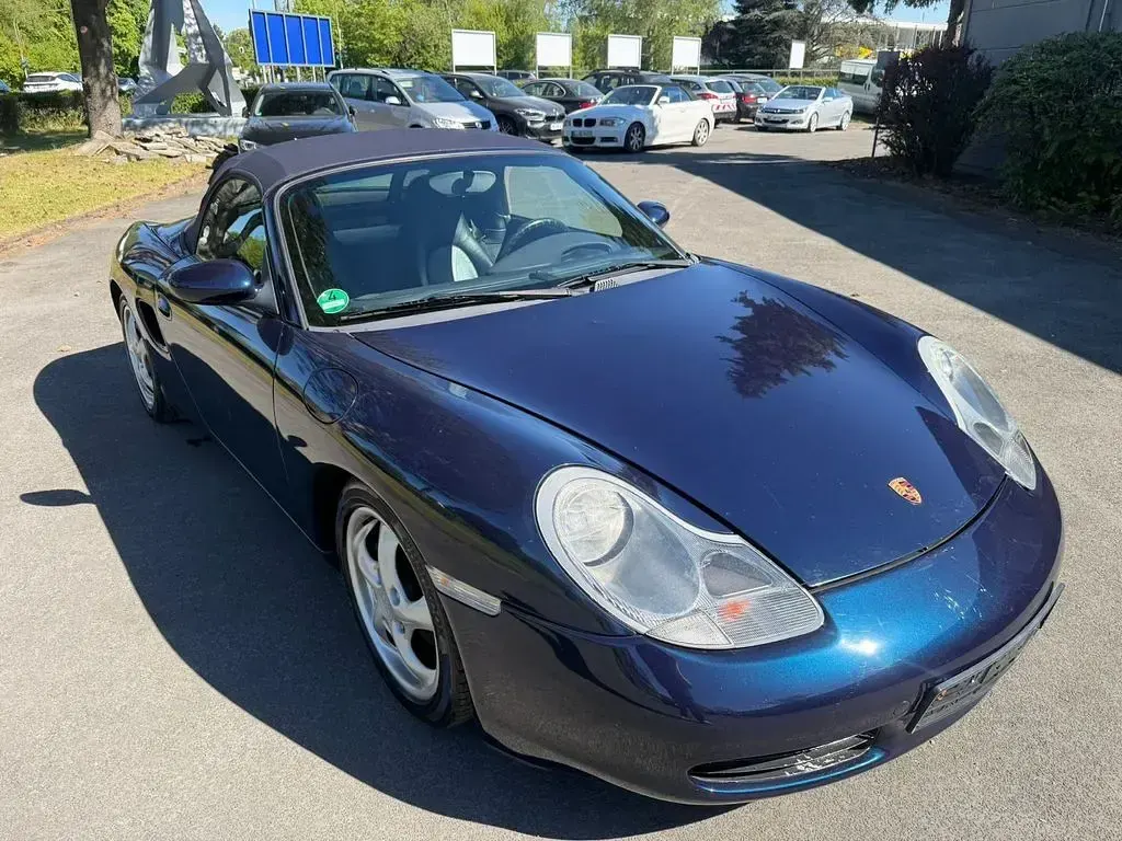 Gebraucht Porsche Boxster 204 PS (150 kW) 1998 Blau Cabrio