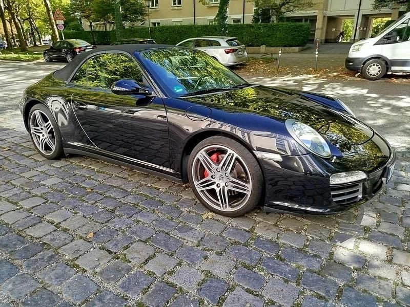 Schwarz Gebraucht 2009 Porsche 911 Carrera 4S Cabriolet Cabrio | 55.500 € (Superpreis) - Bild 1/4