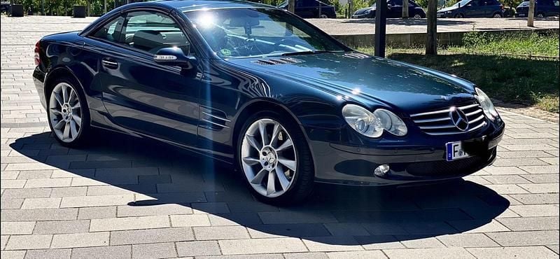 Blau Gebraucht 2002 Mercedes SL500 Cabrio | 11.999 € - Bild 1/4