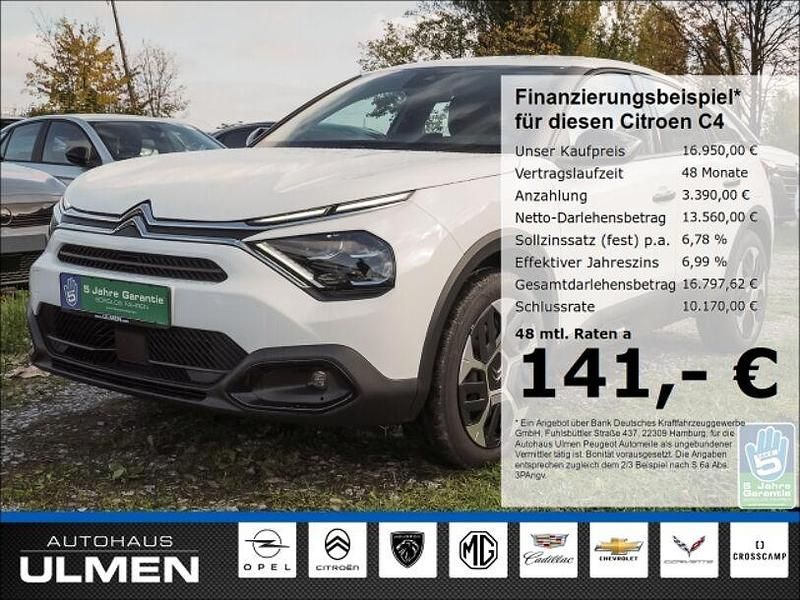 Weiß Gebraucht 2022 Citroën C4 Feel Limousine | 16.950 € (Fairer Preis) - Bild 1/4