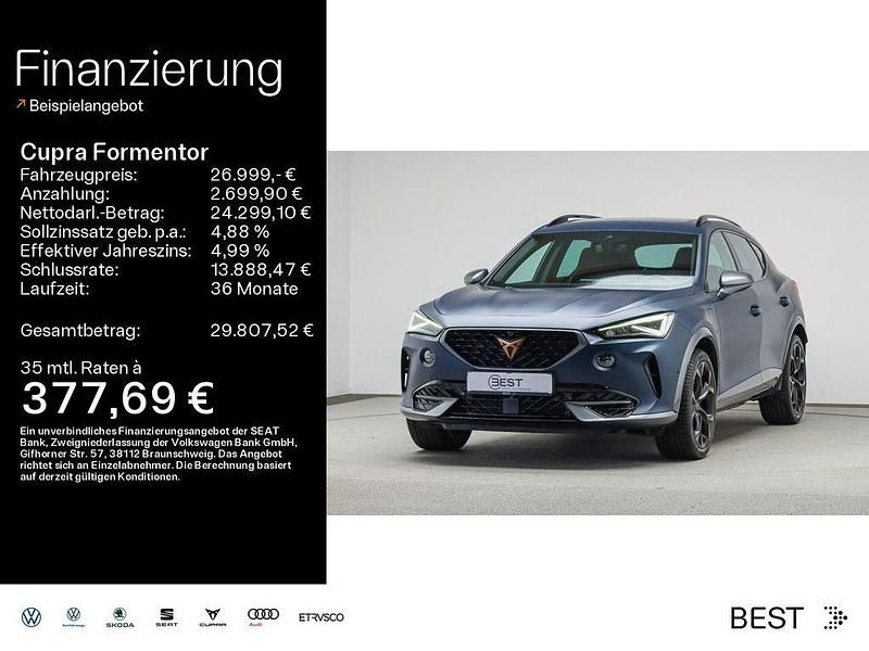 Petrol blau matt Gebraucht 2021 Cupra Formentor VZ SUV | 26.999 € (Fairer Preis) - Bild 1/4