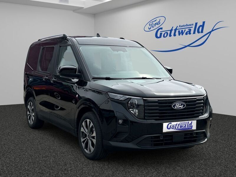 Obsidianschwarz metallic Neu 2025 Ford Tourneo Courier Titanium Van / Kleinbus | 28.490 € (Etwas zu teuer) - Bild 1/4