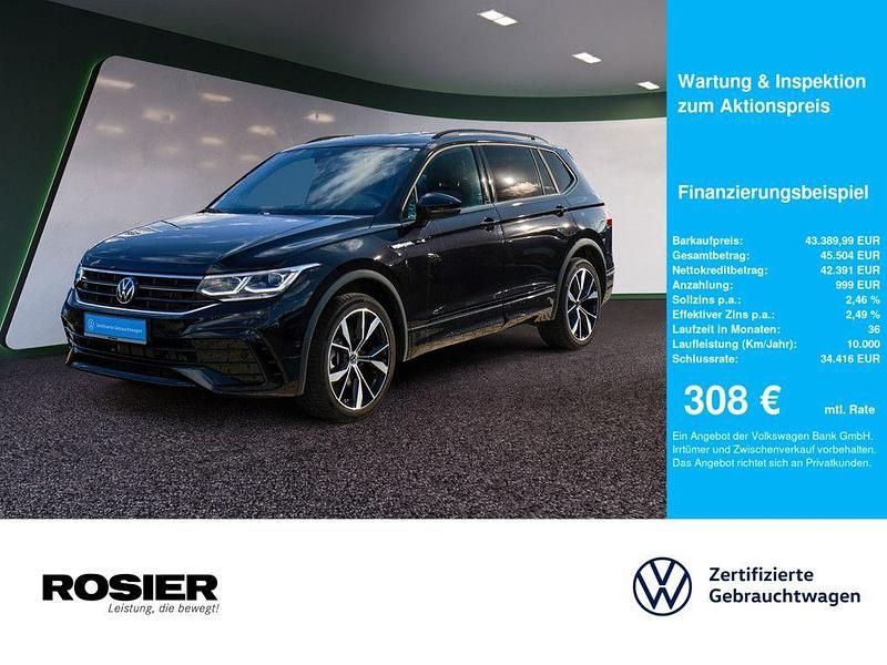 Schwarz / deep black Gebraucht 2025 VW Tiguan Allspace R-line SUV | 43.390 € (Fairer Preis) - Bild 1/4