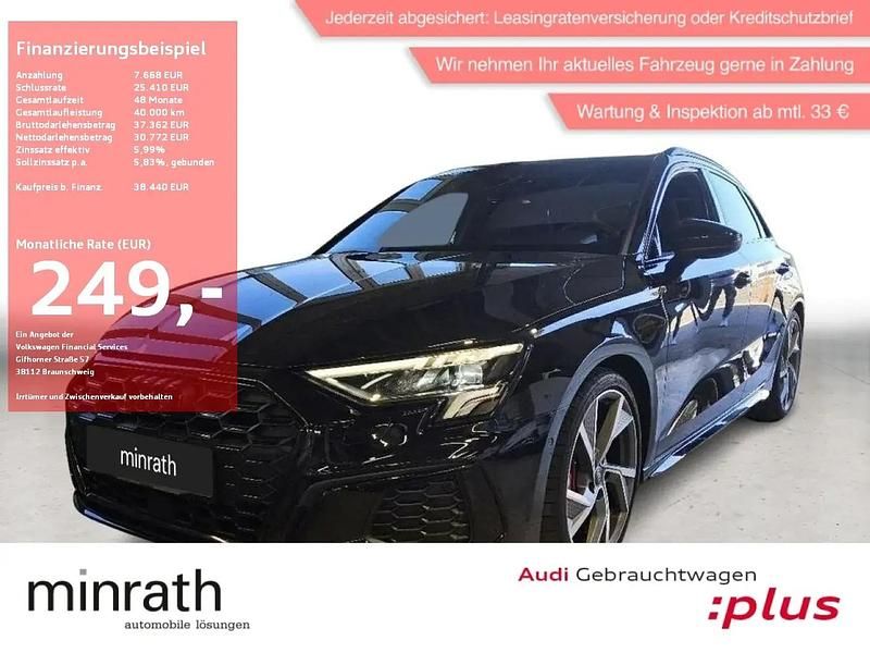 Schwarz Gebraucht 2023 Audi S3 Ambiente Limousine | 38.439 € (Guter Preis) - Bild 1/4