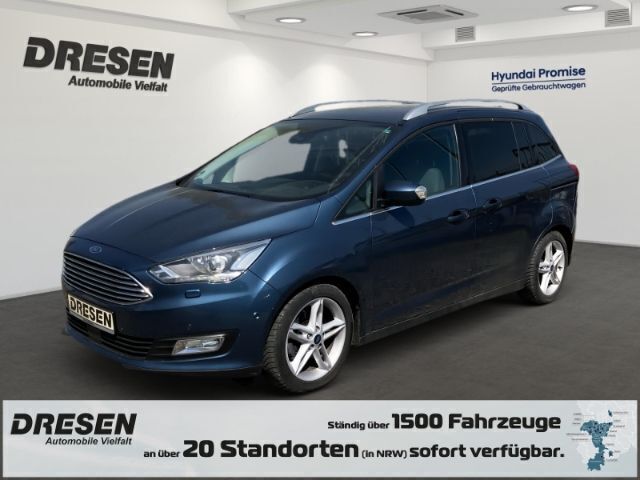 Blau Gebraucht 2018 Ford Grand C-Max Titanium Van / Kleinbus | 14.880 € (Fairer Preis) - Bild 1/4