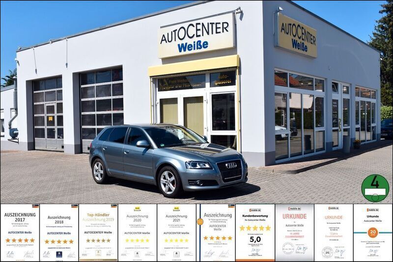 Grau Gebraucht 2009 Audi A3 Sportback Ambiente Limousine | 7.999 € (Fairer Preis) - Bild 1/4