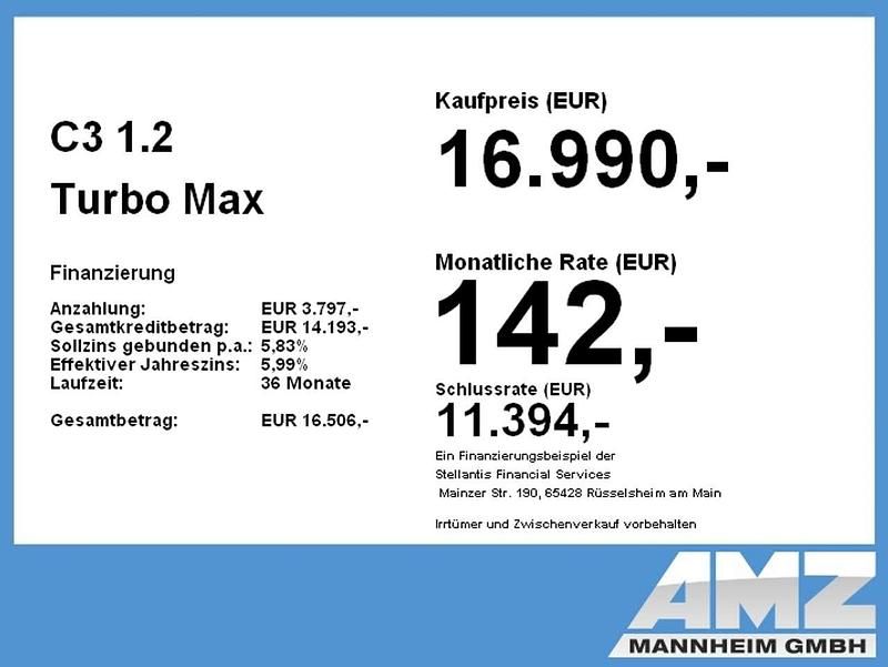 Gebraucht Citroën C3 PureTech 101 PS (74 kW) 2025 Farbe grun turquoise/typ ausse Limousine