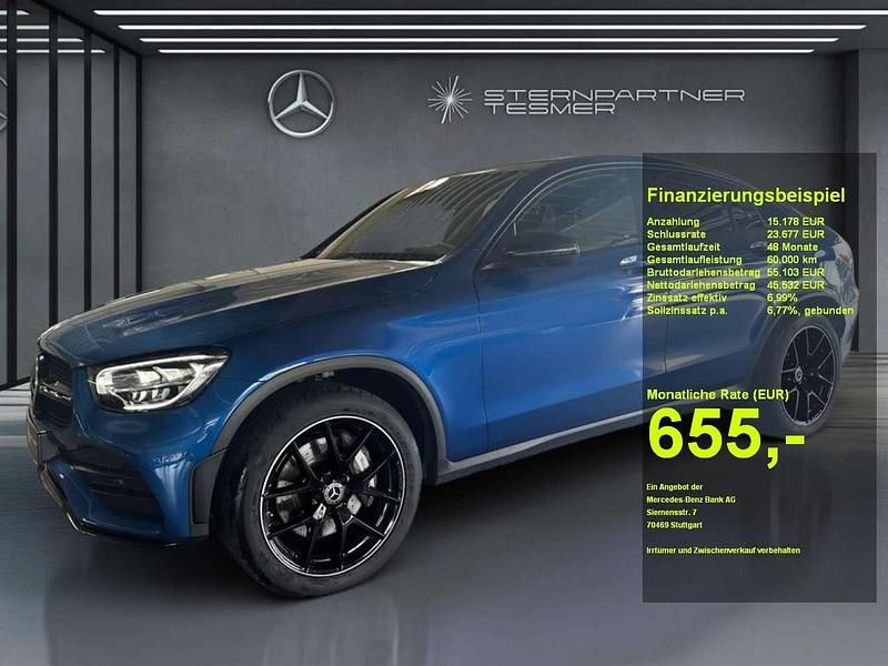 Blau Gebraucht 2023 Mercedes GLC400d AMG Limousine | 60.710 € (Fairer Preis) - Bild 1/3