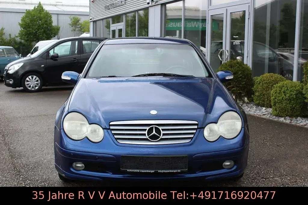 Używany Mercedes C180 143 KM (105 kW) 2002 Niebieski Coupe