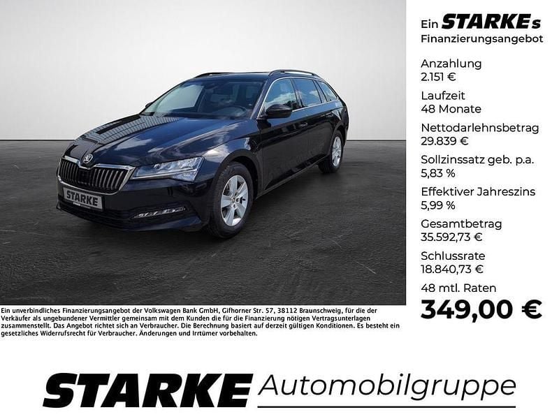 Schwarzmagic perleffekt Gebraucht 2024 Skoda Superb Ambition Kombi | 31.990 € (Superpreis) - Bild 1/4
