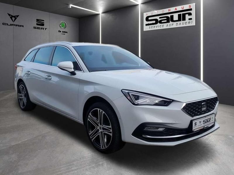 Gebraucht Seat Leon XCELLENCE 131 PS (96 kW) 2022 Nevada weiß metallic Kombi