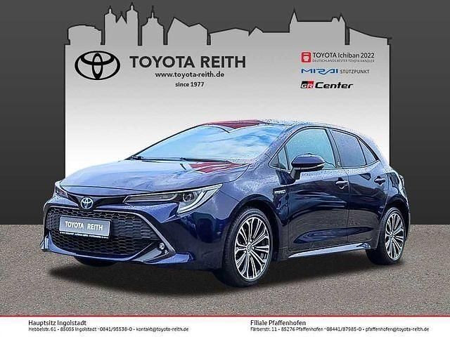 Dark blue metallic (metallic) Gebraucht 2021 Toyota Corolla Team Limousine | 22.910 € (Etwas zu teuer) - Bild 1/4