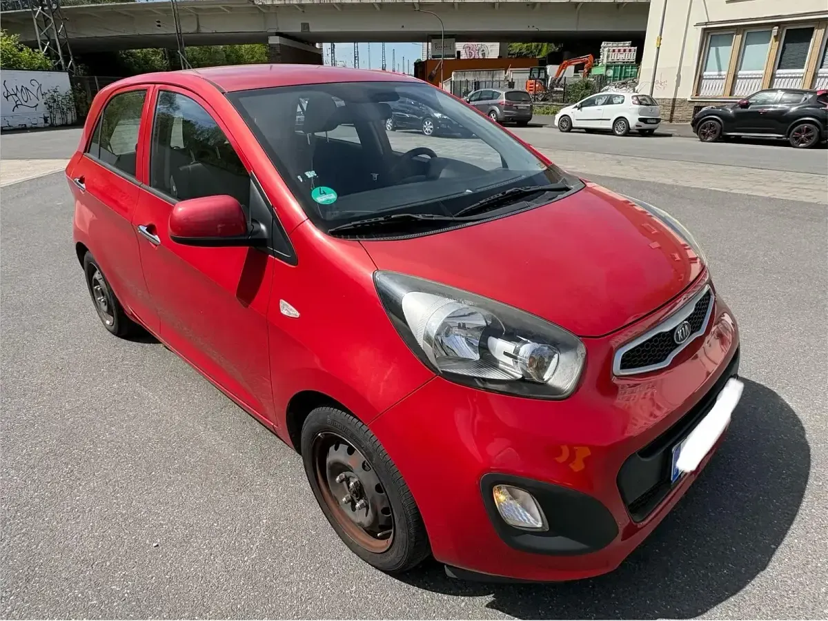 Brugt Kia Picanto 70 HK (51 kW) 2012 Rød Hatchback