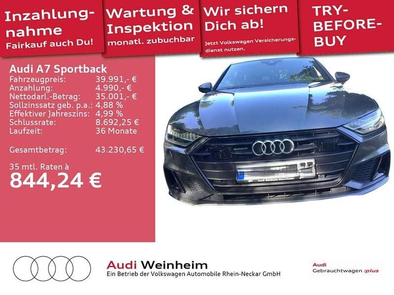 Daytonagrau perleffekt Gebraucht 2018 Audi A7 S-Line Kleinwagen | 39.991 € (Fairer Preis) - Bild 1/3