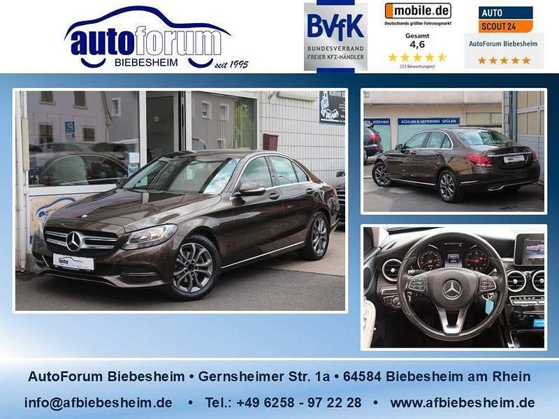 Braun Gebraucht 2014 Mercedes C180 Limousine | 12.990 € (Fairer Preis) - Bild 1/4