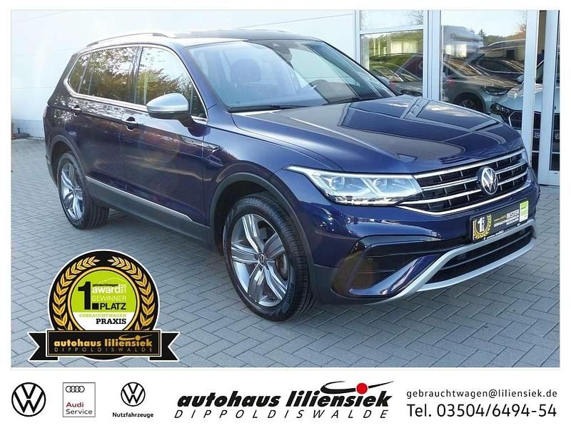 Blau Gebraucht 2023 VW Tiguan Allspace Elegance SUV | 39.960 € (Fairer Preis) - Bild 1/4