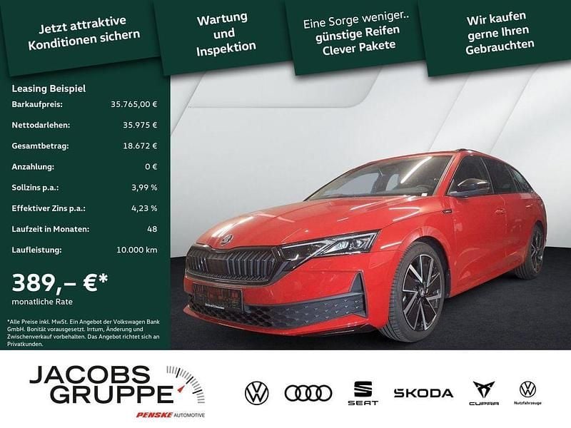 Rot Gebraucht 2025 Skoda Octavia SportLine Kombi | 35.765 € (Fairer Preis) - Bild 1/4