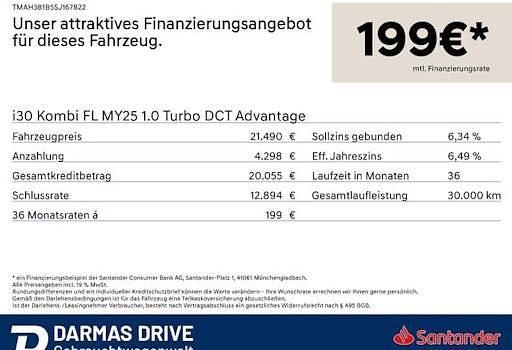 Gebraucht Hyundai i30 Advantage 100 PS (73 kW) 2025 Blau Kombi