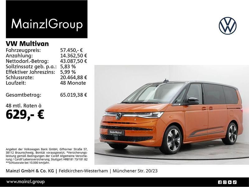 Orange Gebraucht 2025 VW Multivan Edition Van | 57.450 € (Teuer) - Bild 1/4