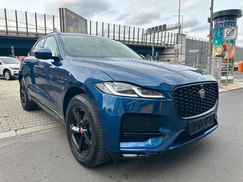 Blau Gebraucht 2021 Jaguar F-Pace R-Dynamic SUV | 25.900 € (Fairer Preis) - Bild 1/4